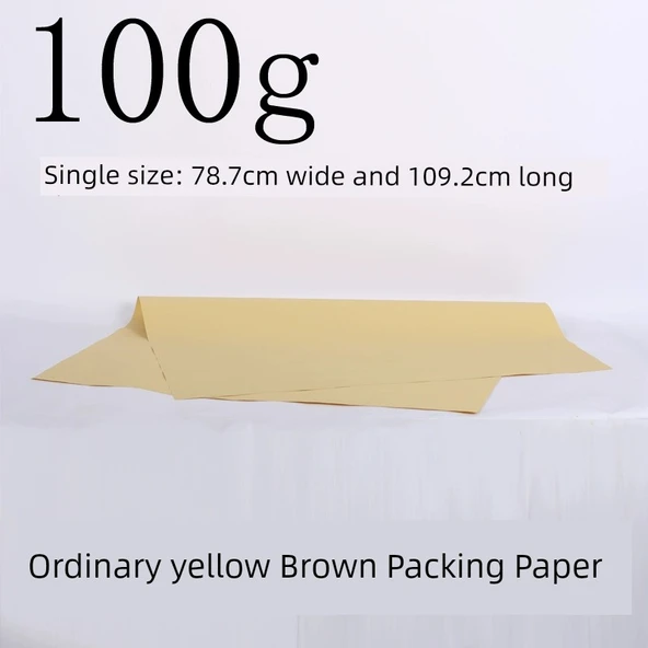 Gıda Sınıfı Kraft Ambalaj Kağıdı - 100g Kahverengi Ambalaj Kağıdı / 30 adet