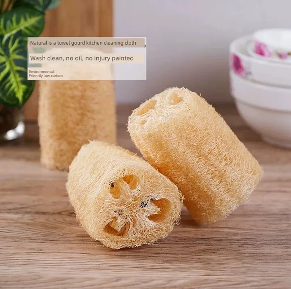 Doğal Yağsız Mutfak Temizleme Lifi Bulaşık Fırçası - Bölüm 10cm x 5 - 10