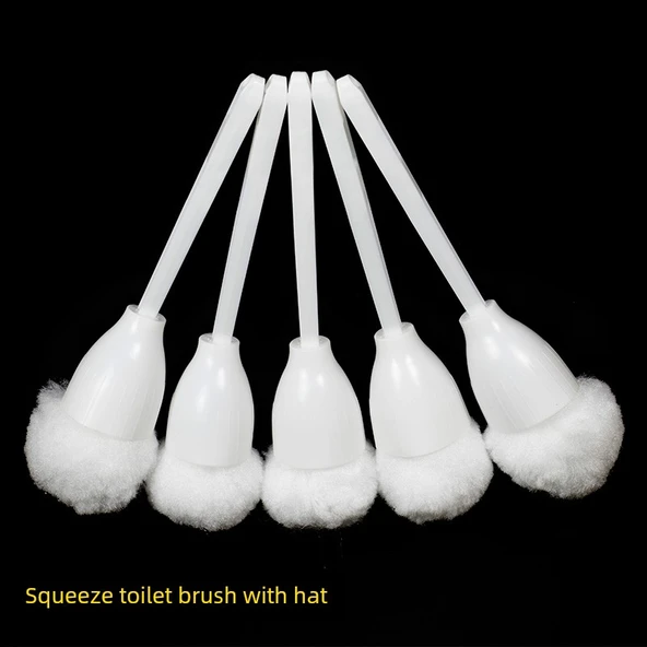 Yumuşak Kıllı Tuvalet Fırçası - Kapşonlu Fırça 5 Banyo Fırçası 5 - Kalınlaştırılmış Kıl - 4