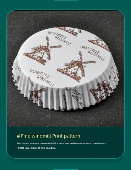 Yüksek Isıya Dayanıklı Yağ Geçirmez Kek Kağıdı - Tavus Kuşu Mavisi - Resim 11