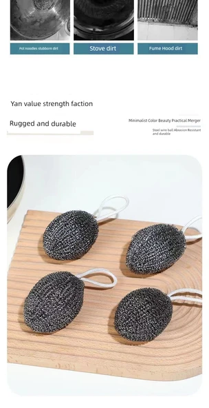 Paslanmaz Çelik Bulaşık Teli - 5'li Paket - 9