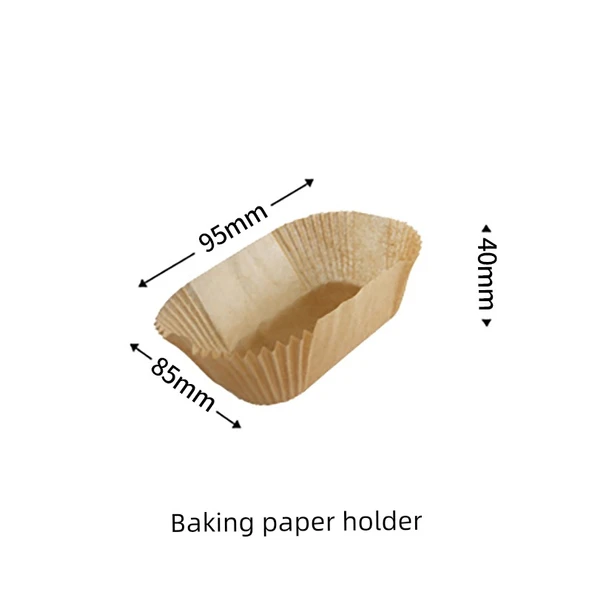 Doğal Fırın Kağıdı Kabı 95x85x40mm (100 Adet)