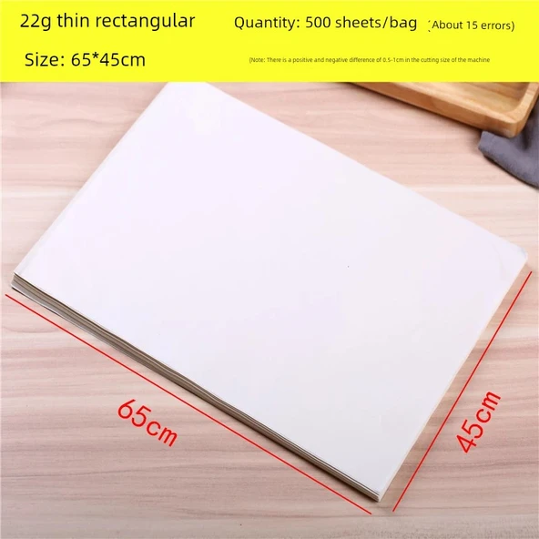 22g İnce Fırın Kağıdı - 65x45cm - 500 Adet
