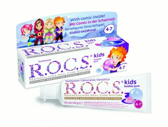 Rocs Kids 4-7 Yaş Balon Sakızlı Diş Macunu