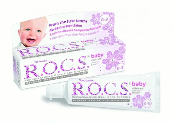 Rocs Baby 0-3 Yaş Yutulabilir Diş Macunu Ihlamur - Resim 2