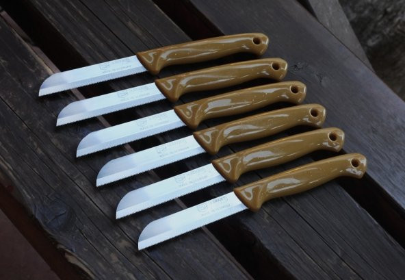 SOLİNGEN MEYVE SEBZE BIÇAĞI SİMLİ 12 ADET TIRTIKLI 1.KALİTE - 5