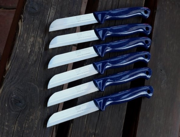 SOLİNGEN MEYVE SEBZE BIÇAĞI SİMLİ 12 ADET TIRTIKLI 1.KALİTE - 6