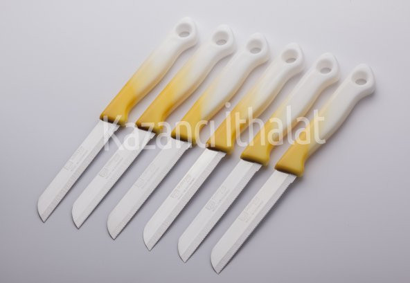 1.KALİTE SOLİNGEN MEYVE SEBZE BIÇAĞI EBRULİ 6 ADET - 9