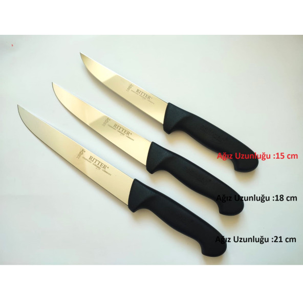 3 ADET ORJİNAL SOLİNGEN KASAP BIÇAGI (21cm+18cm+15cm)