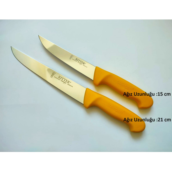 2 ADET ORJİNAL SOLİNGEN KASAP BIÇAĞI (21cm+18cm)