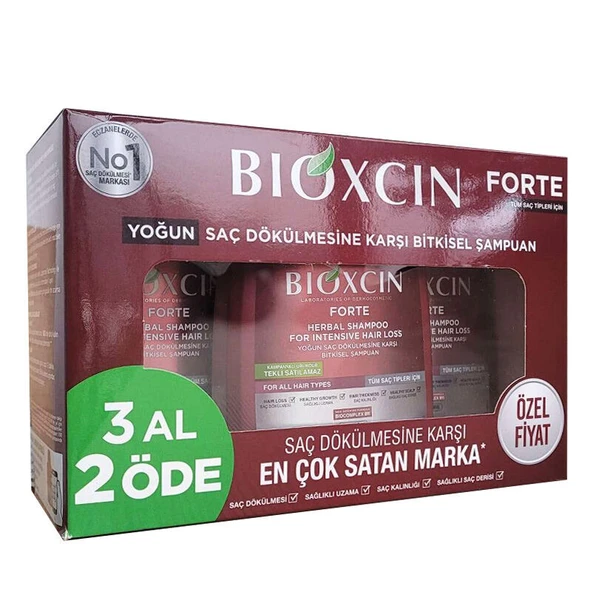 Bioxcin Forte Saç Dökülmesine Karşı Şampuan 300 ml - 3 Al 2 Öde ürün görseli
