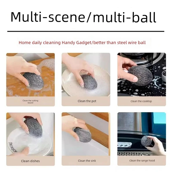 Paslanmaz Çelik Bulaşık Teli - 10'lu Paket - 4