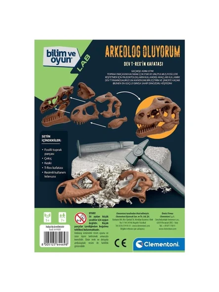 Clementoni Bilim ve Oyun T-Rx Kazı Seti 64469 - 2