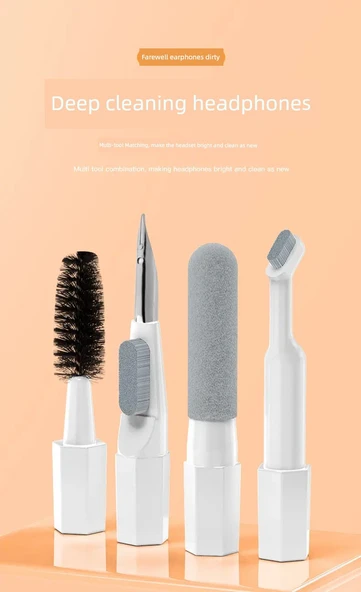 Çok Fonksiyonlu Elektronik Temizleme Seti Q20 - 20'si Bir Arada - Siyah - Deterjansız - Resim 7