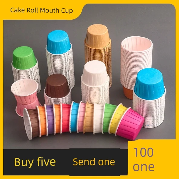 Yüksek Isıya Dayanıklı Muffin Kağıdı - Küçük Boy Turuncu 100 adet - Resim 3