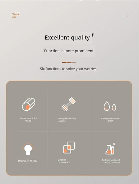 Duvara Monte Tuvalet Fırçası Seti - Ceviz Siyahı - Kare - Çivisiz Yapıştırmalı - Resim 8