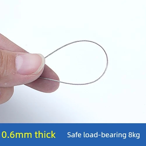 0.6mm Paslanmaz Çelik Halat - 200 Metre (40 Alüminyum Klemensli)