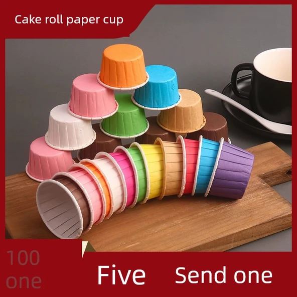 Yüksek Isıya Dayanıklı Muffin Kağıdı - Küçük Boy Turuncu 100 adet - Resim 2