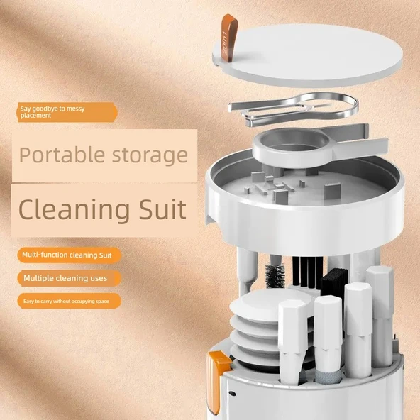 Çok Fonksiyonlu Elektronik Temizleme Seti Q20 - 20'si Bir Arada - Siyah - Deterjansız - Resim 3