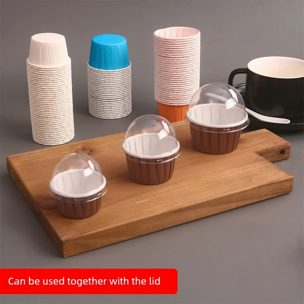 Yüksek Isıya Dayanıklı Muffin Kağıdı - Küçük Boy Turuncu 100 adet - Resim 5