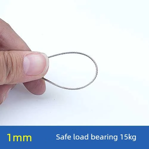1mm Paslanmaz Çelik Halat - 200 Metre (40 Alüminyum Klemensli)