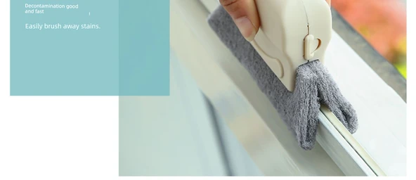 Pencere Kanalı Temizleme Fırçası - 2 Adet Kanal Fırçası + 1 Adet Aralık Fırçası - Resim 12