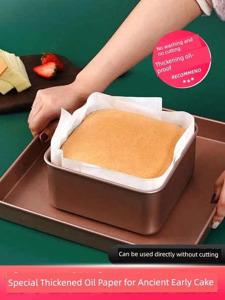 Kare Fırın Tepsisi Kek Kalıbı Yağlı Kağıdı - 8 inç (20 cm) - 50 Adet - 2