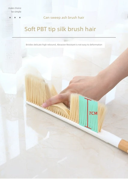 Yatak Toz Alma Fırçası - Ahşap Rengi - Tekli - Resim 8