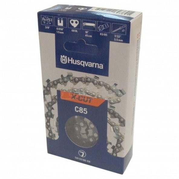 Husqvarna 38 34 Diş Zincir 1,5mm Köşeli C85 Yeni Model İsveç - 2