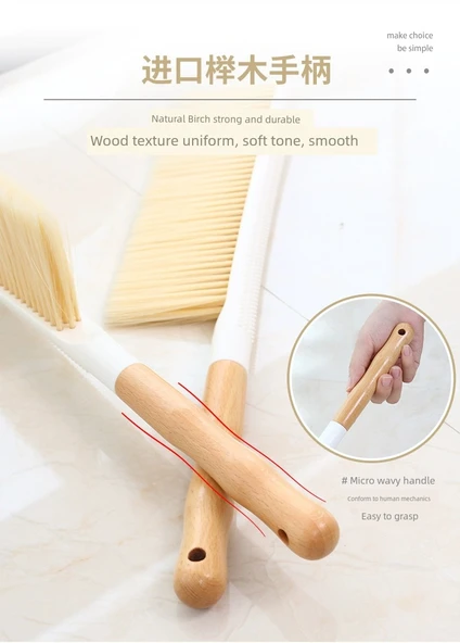 Yatak Toz Alma Fırçası - Ahşap Rengi - Tekli - Resim 11