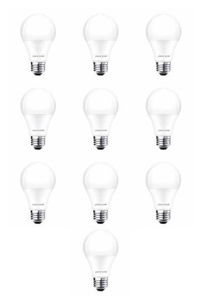 10 Adet Gecem 11W Led Ampul E27 Duy 6500K - Beyaz Işık