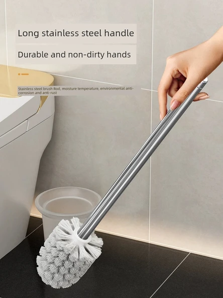 WC Fırçası Seti - Siyah Alüminyum 45cm +1 Siyah Başlık - Resim 5