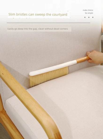 Yatak Toz Alma Fırçası - Ahşap Rengi - Tekli - Resim 9