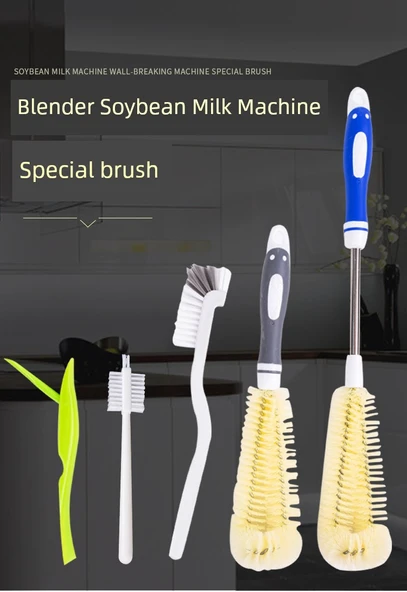 Fırça Seti - Siyah Fırça, Kıl Dirsek Fırçası, Kısa Saplı Bardak Fırçası (3 Parça) - Resim 6