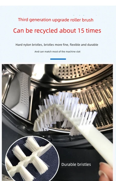 Çamaşır Makinesi Temizleme Fırçası - Uzun Saplı - İç Duvar ve Aralık Fırçası - Model 5 - 11