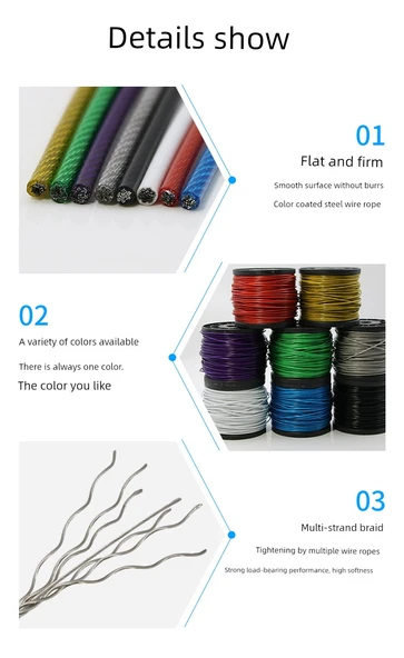Kırmızı Plastik Kaplı Çelik Halat Çamaşır İpi 2mm 10m - 11