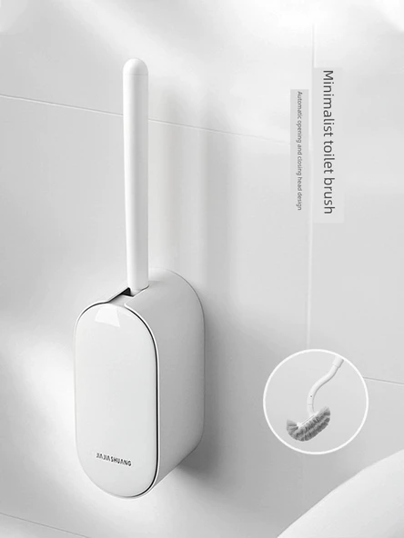 Deliksiz Lüks Kayın Klozet Fırçası (2 Adet) + 5 Klozet Temizleyici - Resim 2