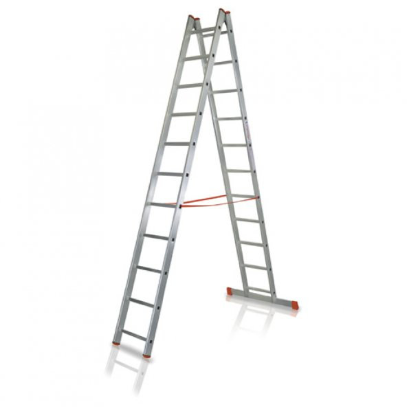 ALÜMİNYUM MERDİVEN A TİPİ 4 METRE (ATM.05) (2*4+1=9 METRE) - 1