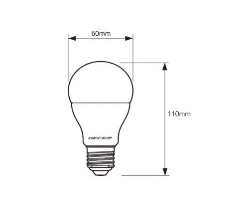 1 Adet Gecem 9W Led Ampul E27 Duy 6500K - Beyaz Işık - 3