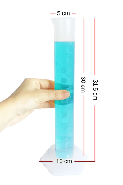 ISOLAB 250ml Plastik Mezür Kabartma Skala - 3