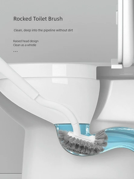 Deliksiz Japon Klozet Fırçası Seti (2 Adet) - Geliştirilmiş Model - Resim 3