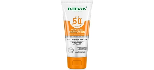 BEBAK NEMLENDİRİCİ GÜNEŞ KREMİ 50 SPF 75 ML TÜP