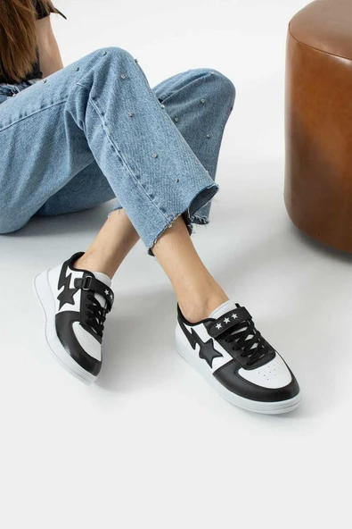 Albishoes Unisex Çocuk Yetişkin Günlük Okul Yürüyüş Sneaker Unisex Spor Ayakkabı Stars Genç Sneaker - 2