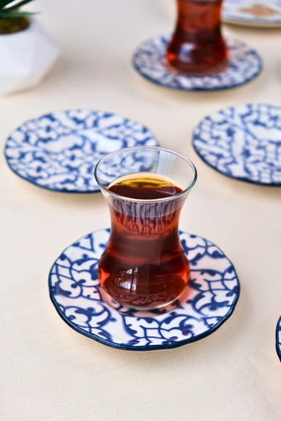 Tabak Evi Porselen Mia Çay Tabak Takımı 12cm 6 Parça FLY6ÇTPRS1210 - 2