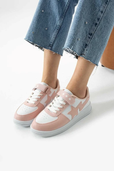 Albishoes Çocuk Kadın Günlük Okul Yürüyüş Sneaker Kadın Spor Ayakkabı Stars Çocuk Anne Sneaker