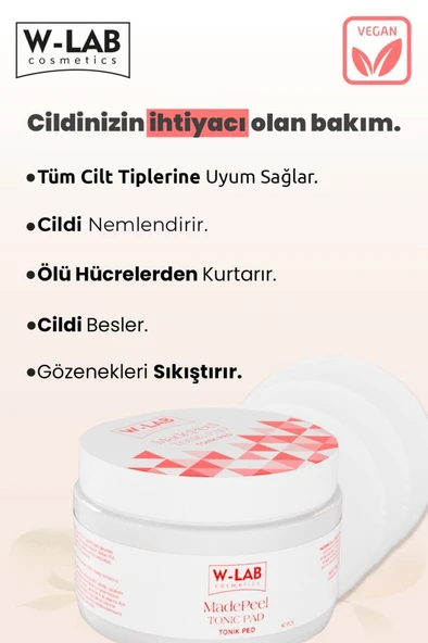 W-Lab Kozmetik Madepeel Tonic Ped 40 Adet - 2