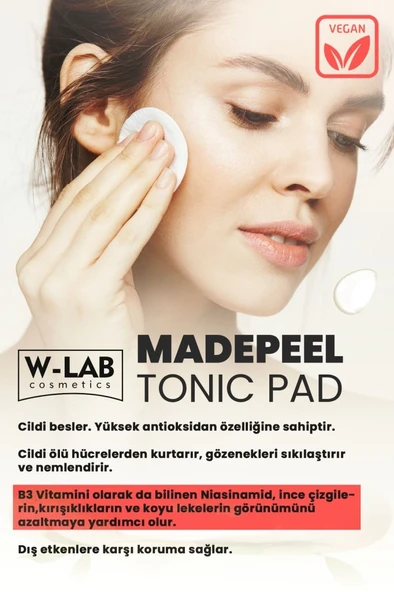 W-Lab Kozmetik Madepeel Tonic Ped 40 Adet - 3