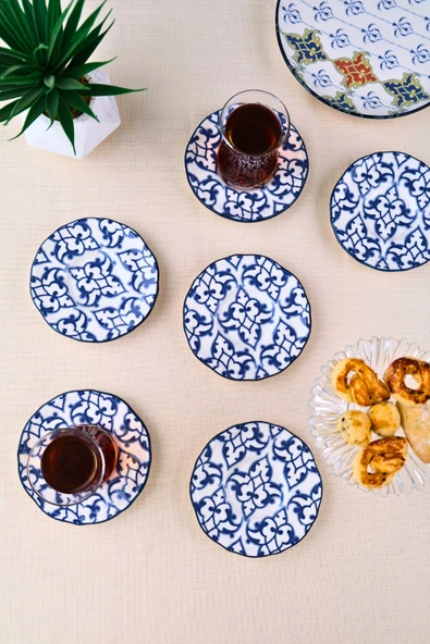 Tabak Evi Porselen Mia Çay Tabak Takımı 12cm 6 Parça FLY6ÇTPRS1210