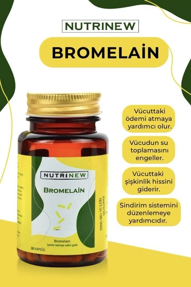 Nutrinew Bromelain 30 Kapsül
