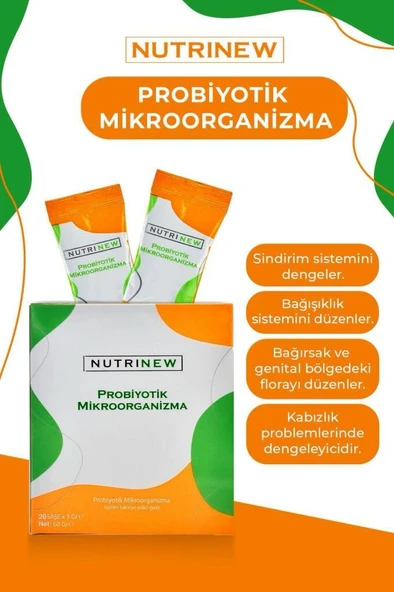 Nutrinew Probiyotik Mikroorganizma 20 Şase X 3 Gr
